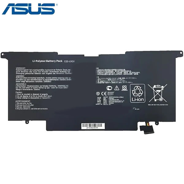 1 باتری لپ تاپ ASUS C21-UX31 / C23-UX31 - تصویر 1