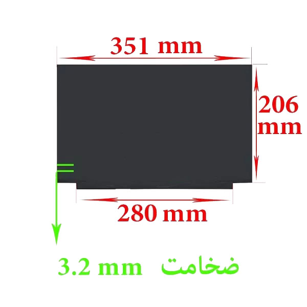 1 ال ای دی نازک لپ تاپ 30PIN HD 15.6 بدون جای پیچ 3.2mm - تصویر 1