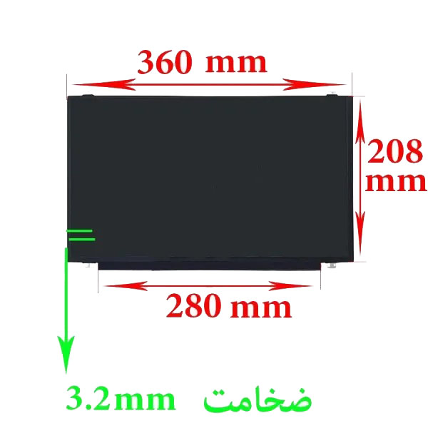 1 ال ای دی تاچ لپ تاپ 15.6 40PIN FULL HD چهار جای پیچ نازک - تصویر 1