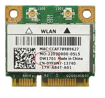 Untitled کارت وایرلس لپ تاپ مدل DW1701 - تصویر 1