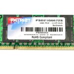 رم لپ تاپ Patriot 1GB مدل PC2 باس 5300S CL5