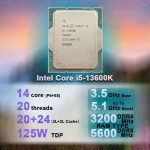 پردازنده مرکزی اینتل مدل Core i5-13600K Tray - تصویر 2