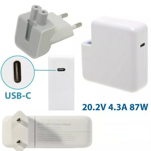 1 شارژر 87W USB-C مک بوک پرو رتینا 15 اینچ A1707 مدل MPTR2 - تصویر 1